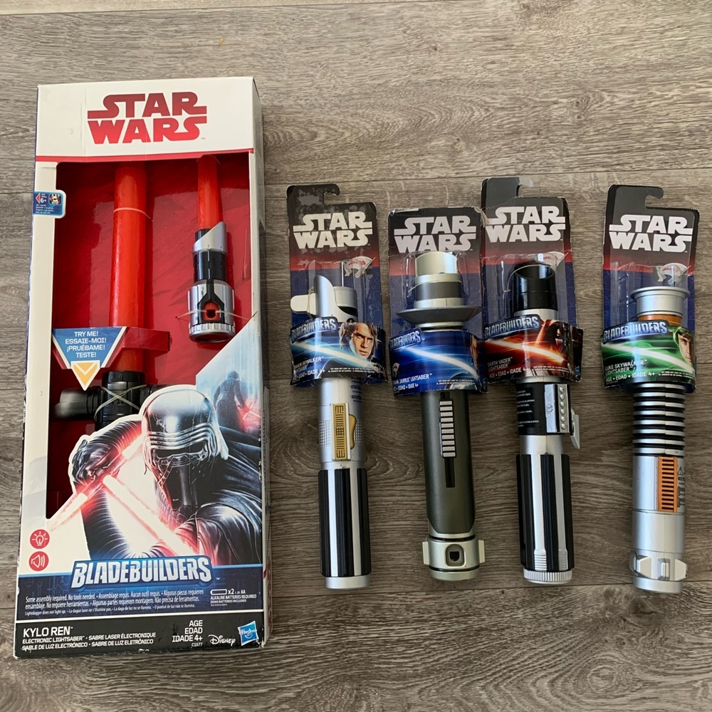 Star Wars Hasbro BladeBuilders lightsabers bundle